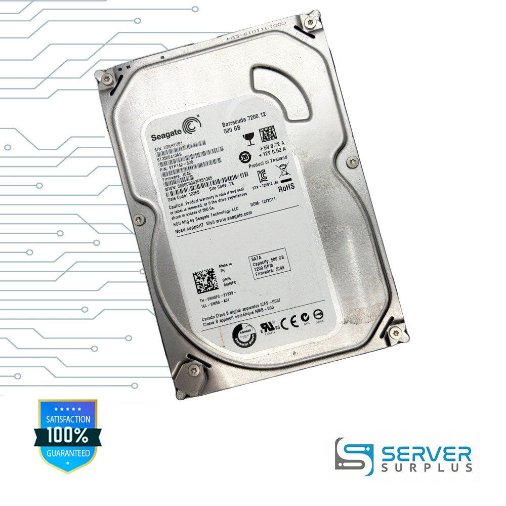 Seagate Barracuda 7200.12 500GB SATA 7200 RPM 3.5 in Enterprise HDD | ST3500413AS