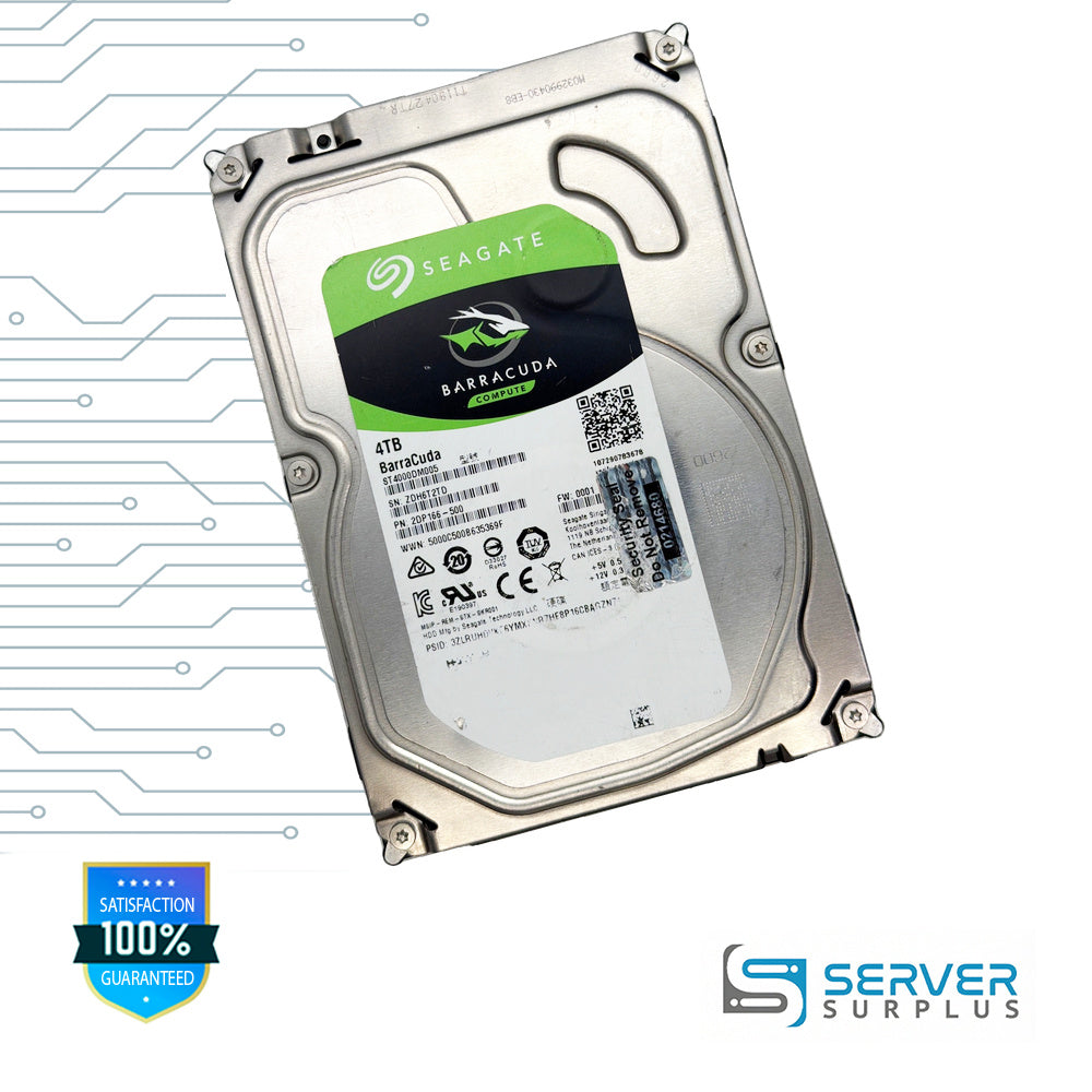 Seagate BarraCuda 4TB SATA 3.5 in Enterprise HDD | ST4000DM005 | 2DP166-500