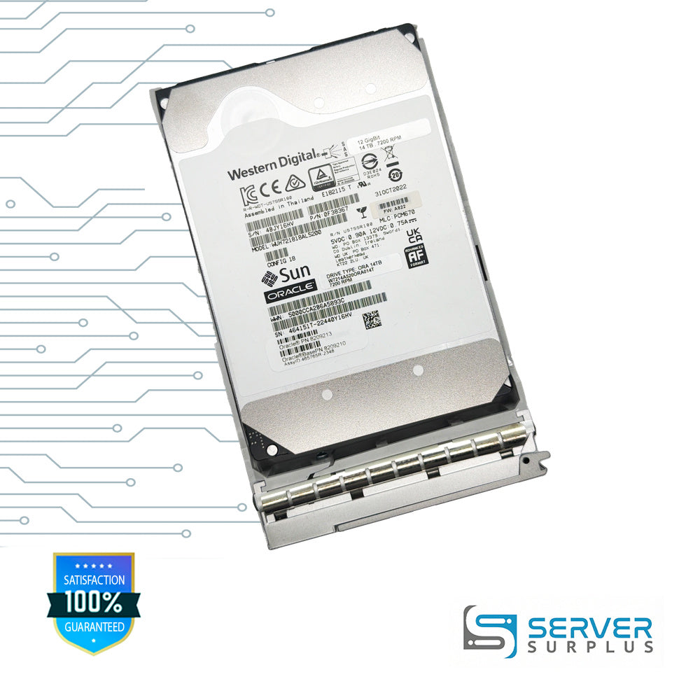 Oracle WUH721818AL5200 14TB SAS 7.2K 512e 3.5 in Enterprise HDD | 8209213 | 0F38367 | 465765R-2348