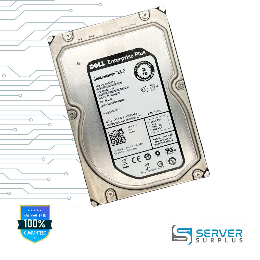 Seagate Constellation ES.2 3TB SAS 6Gb/s 3.5 in Enterprise HDD | ST33000650SS