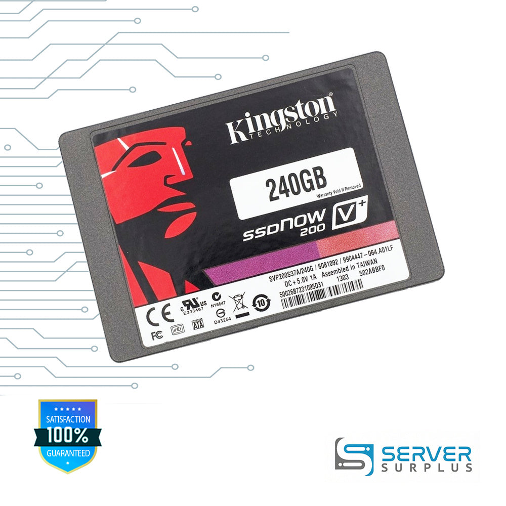 Kingston SSDNow V+200 240GB SATA 2.5 in Enterprise SSD | SVP200S37A/240G