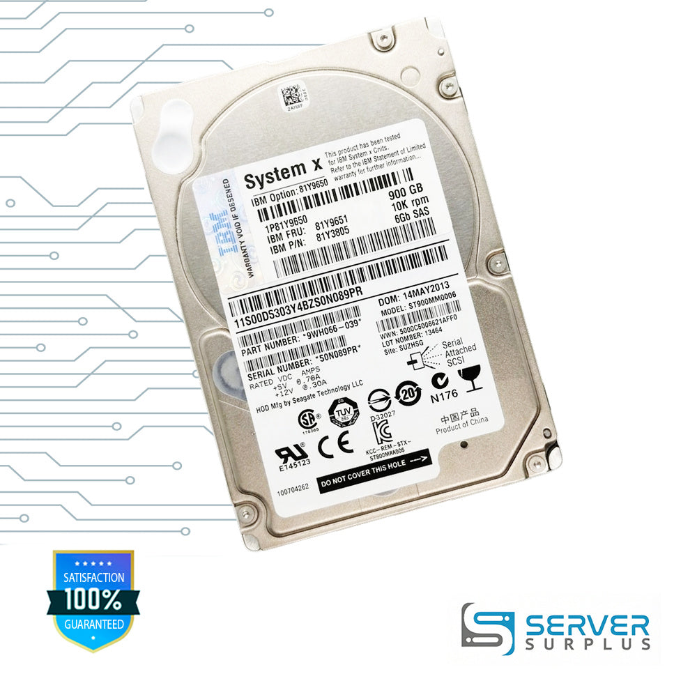 Seagate ST900MM0006 900GB SAS 6Gb/s 6Gb/s 2.5 in Enterprise HDD