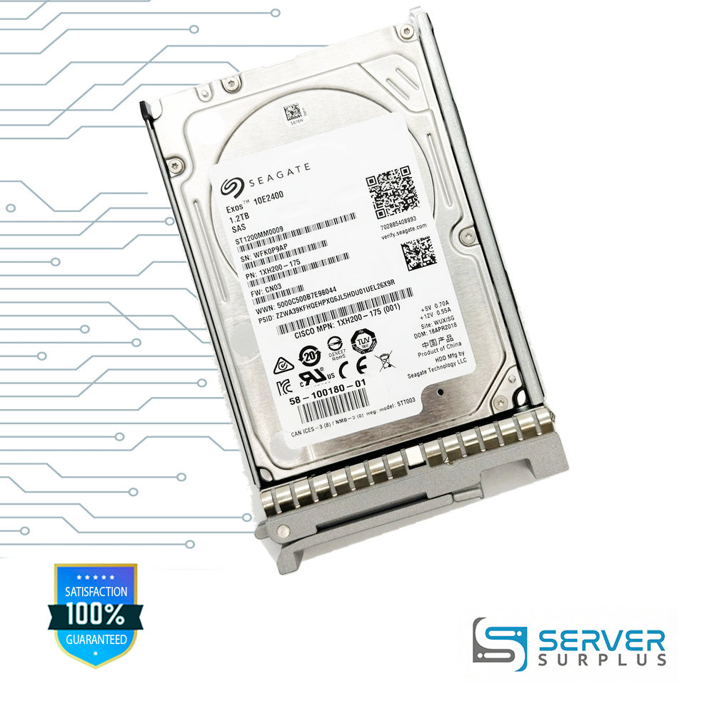 Seagate Exos 10E2400 1.2TB SAS 2.5 in Enterprise HDD | ST1200MM0009