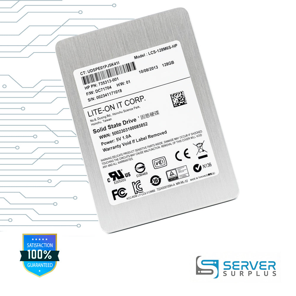 HP 128GB 2.5 in Enterprise SSD | 735313-001 | LCS-128M6S-HP