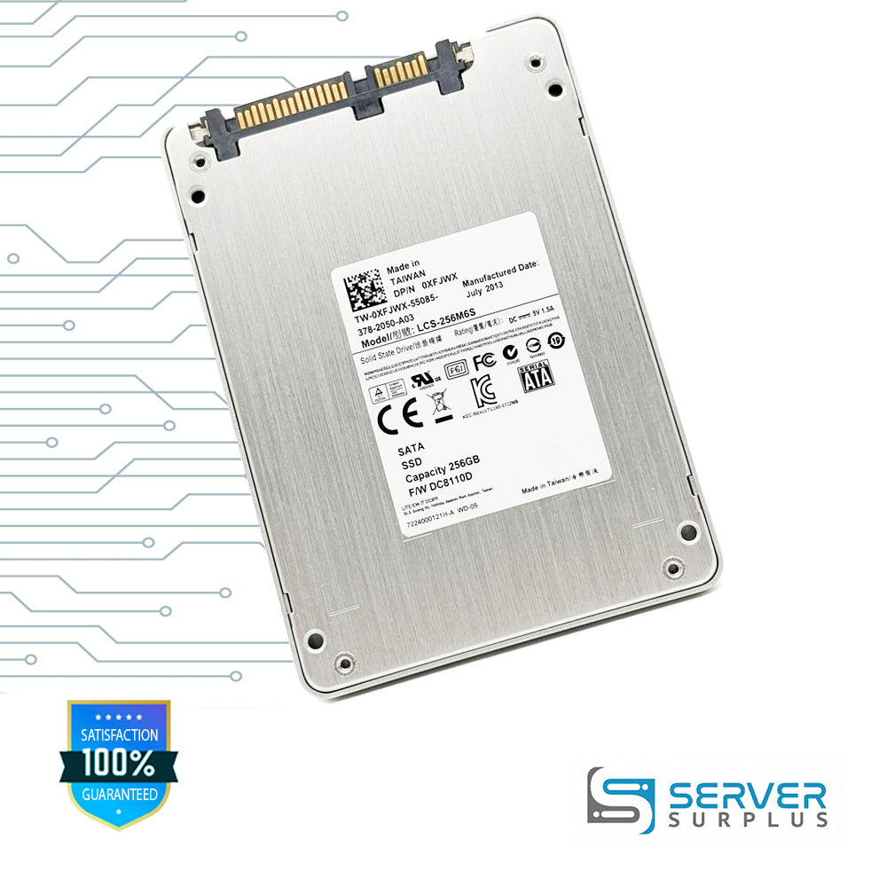 Dell LCS-256M6S 256GB SATA 2.5 in Enterprise SSD | 0XFJWX | 378-2050-A03 | XFJWX