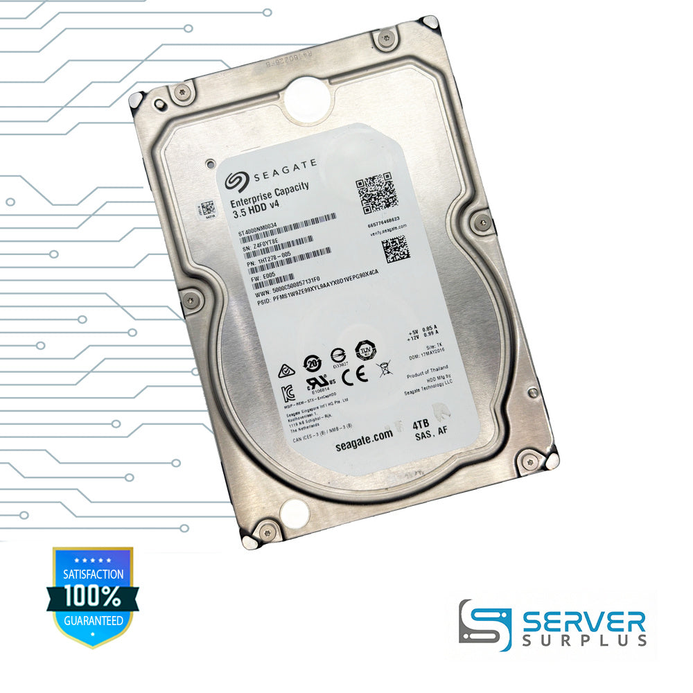 Seagate ST4000NM0034 4TB SAS 3.5-Inch Enterprise HDD