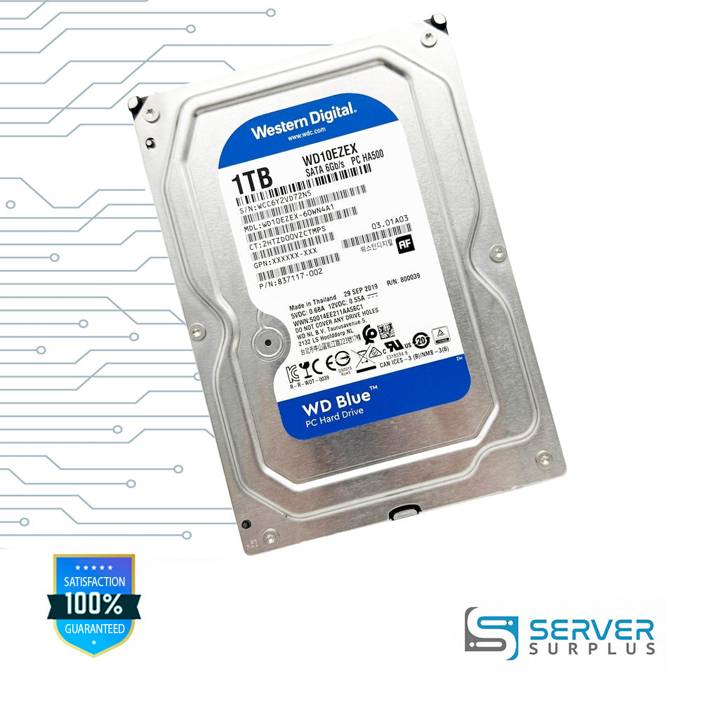WD Blue 1TB SATA 6Gb/s 6Gb/s 3.5 in Enterprise HDD | WD10EZEX