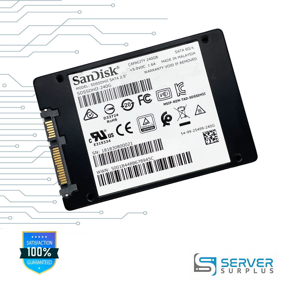 Sandisk Sdssdhii 240GB SATA 6Gb/s 2.5-Inch Enterprise SSD | SDSSDHII-240G