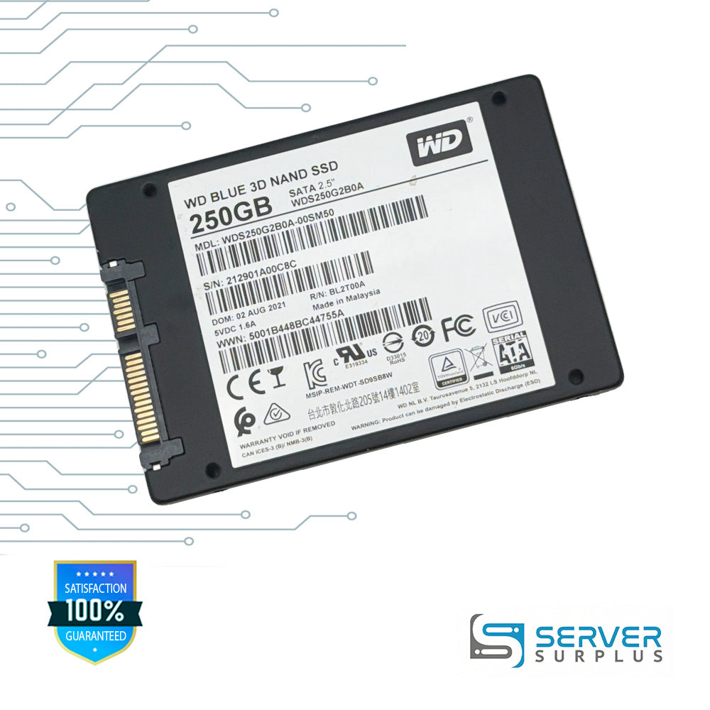 WD Blue 3D Nand SSD 250GB SATA 6Gb/s 2.5 in Enterprise SSD | WDS250G2B0A
