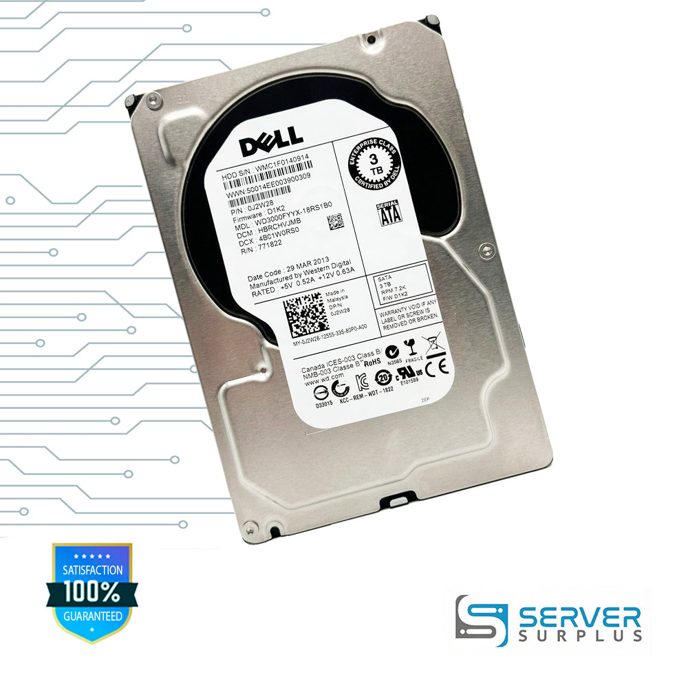 WD 3TB SATA 7.2K 3.5 in Enterprise HDD | WD3000FYYX-18RS1B0