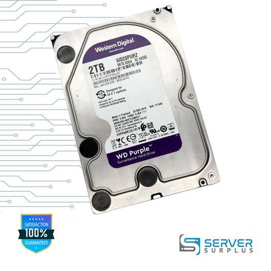 WD Purple 2TB SATA 6Gb/s 3.5-Inch Enterprise HDD | WD20PURZ