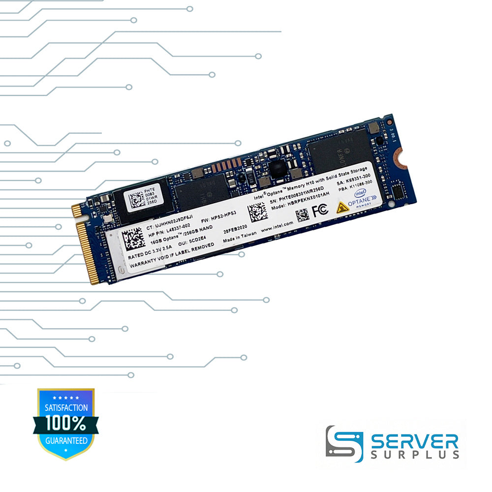 HP Optane Memory H10 256GB NVMe M.2 Enterprise SSD | L48337-002 | HBRPEKNX0101AH