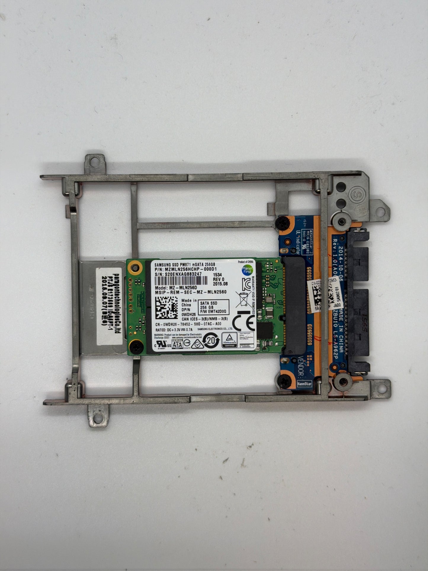 Dell PM871 256GB SATA mSATA Enterprise SSD | 0WDH26 | MZMLN256HCHP-000D1