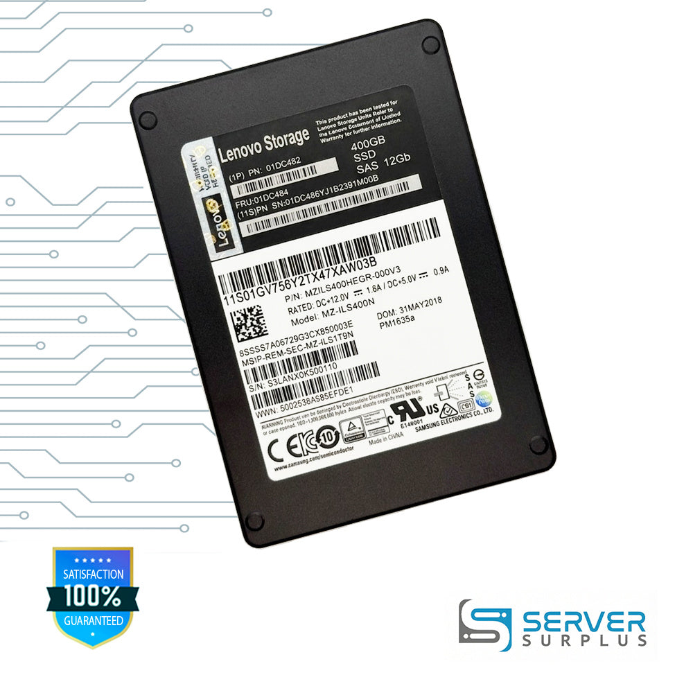 Samsung PM1635a 400GB SAS 12Gb/s 12Gb/s 2.5 in Enterprise SSD | MZILS400HEGR-000V3
