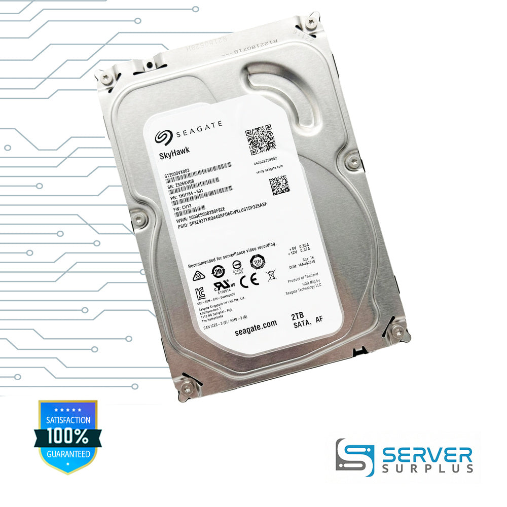 Seagate SkyHawk 2TB SATA 3.5 in Enterprise HDD | ST2000VX003