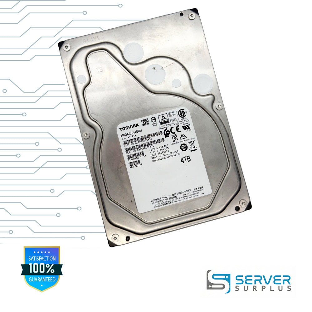 Toshiba MG04ACA400N 4TB SATA 3.5 in Enterprise HDD | HDEPR01GEA51