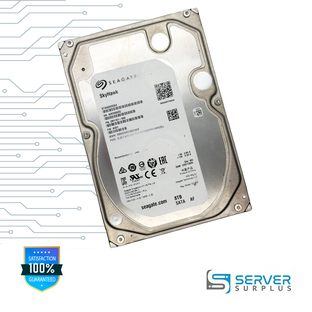 Seagate SkyHawk 8TB SATA 3.5 in Enterprise HDD | ST8000VX004