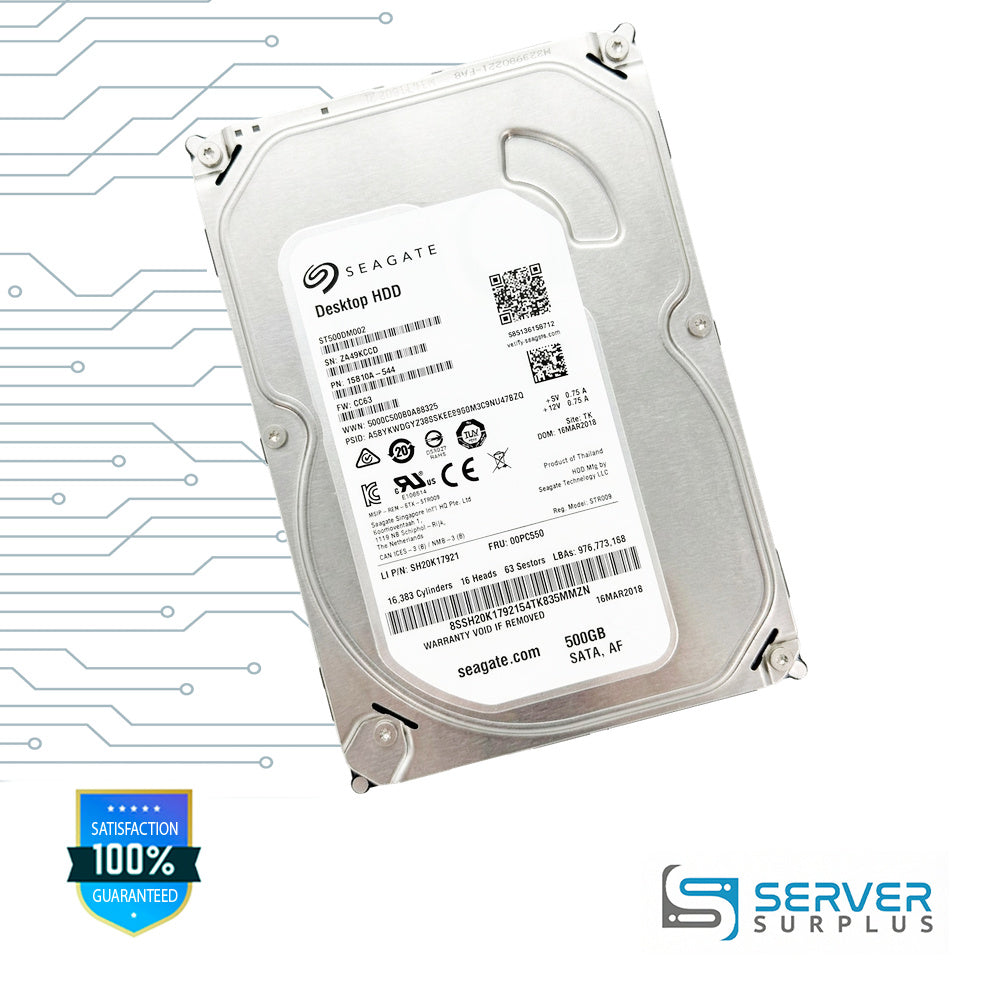 Seagate Desktop HDD 500GB SATA 3.5 in Enterprise HDD | ST500DM002