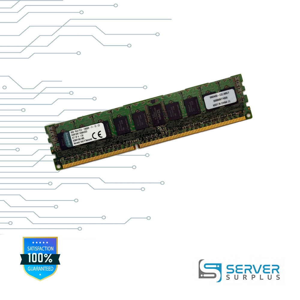 Kingston 32GB Kit (4x8GB) DDR3-1600 ECC Registered RDIMM Server RAM | KVR16R11S4K4/32I