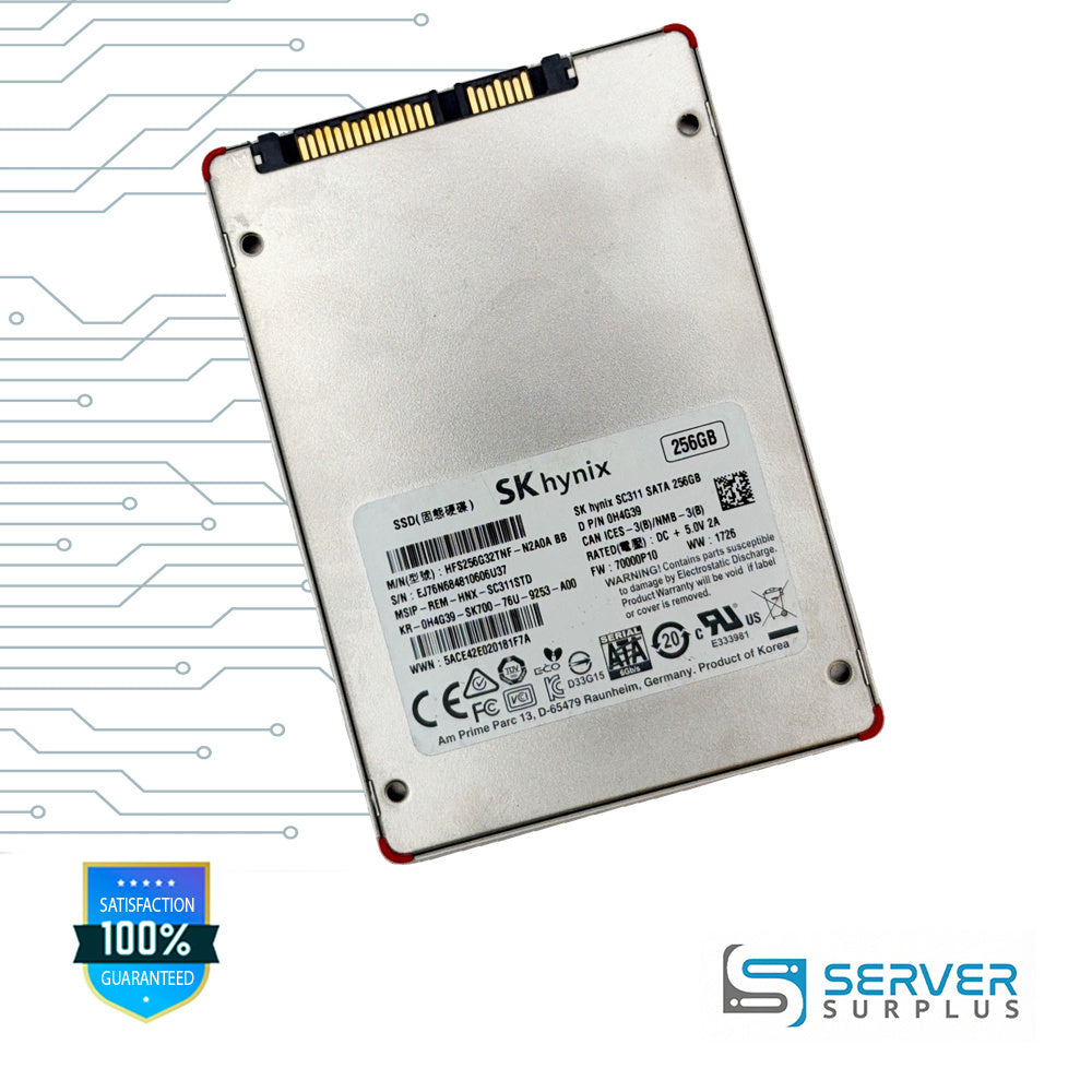 Dell SC311 256GB SATA 6Gb/s 2.5 in Enterprise SSD | 0H4G39 | HFS256G32TNF-N2A0ABB | H4G39