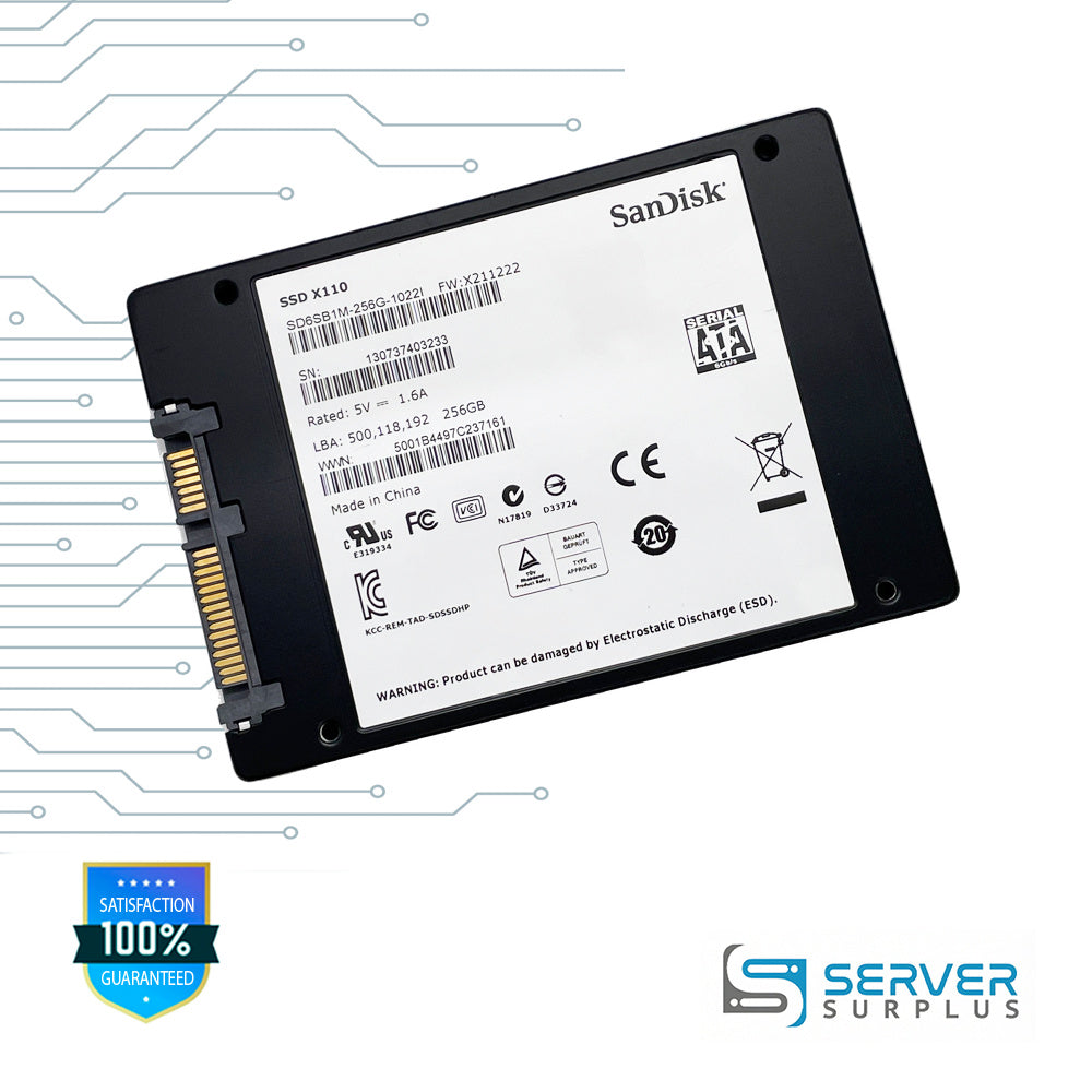 Sandisk X110 256GB SATA 6Gb/s 2.5-Inch Enterprise SSD | SD6SB1M-256G-1022I