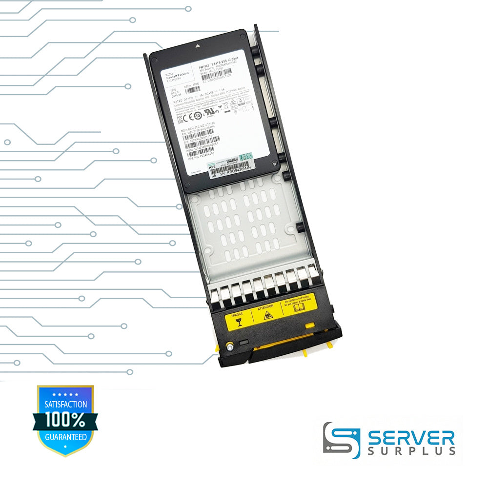 HPE PM1643 3.84TB SAS 12Gb/s 2.5 in Enterprise SSD | P02434-003 | MZILT3T8HALS-00AH4