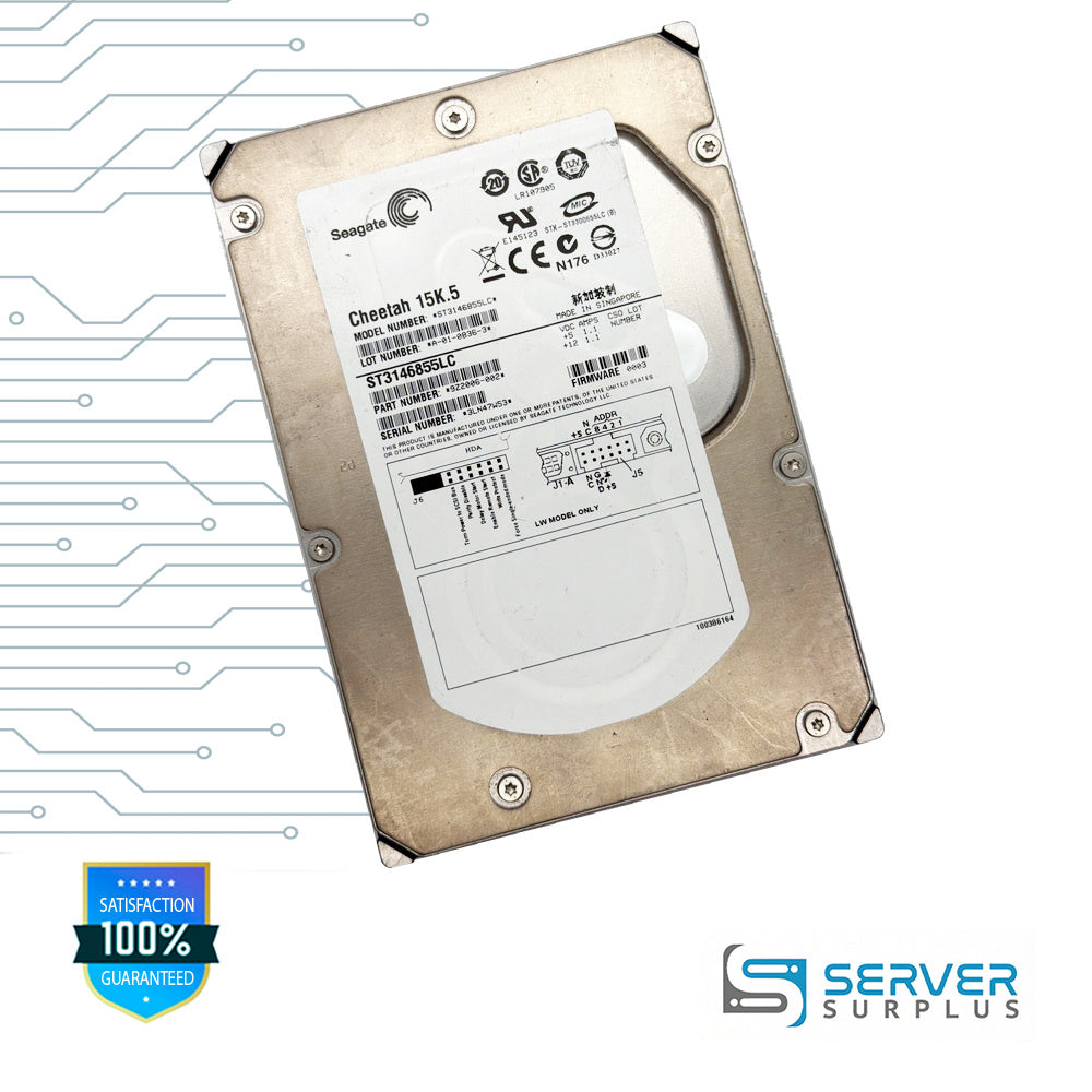 Seagate Cheetah 15K.5 146.8GB Ultra320 SCSI 15K 3.5 in Enterprise HDD | ST3146855LC