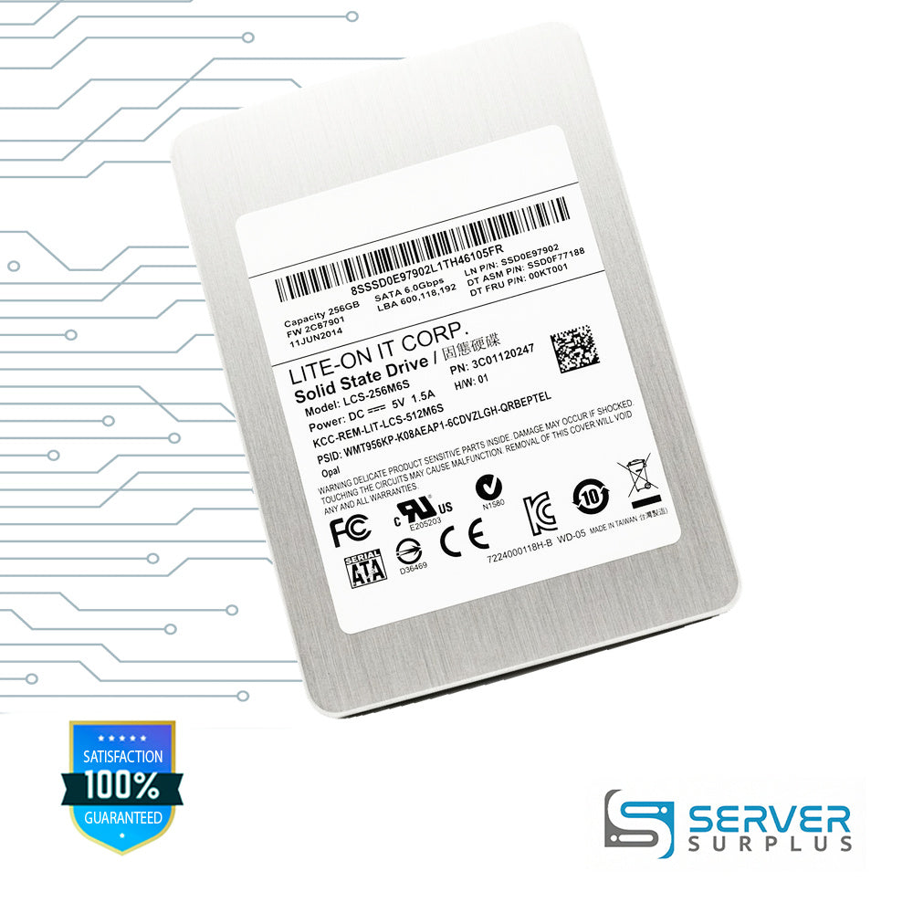 Lenovo 256GB SATA 6Gb/s 2.5 in Enterprise SSD | 00KT001 | LCS-256M6S | SSD0E97902 | SSD0F77188