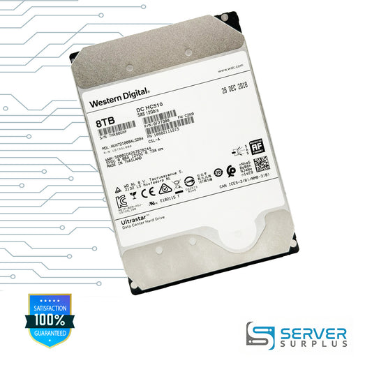 WD DC HC510 8TB SAS 12Gb/s 3.5 in Enterprise HDD | HUH721008AL5204
