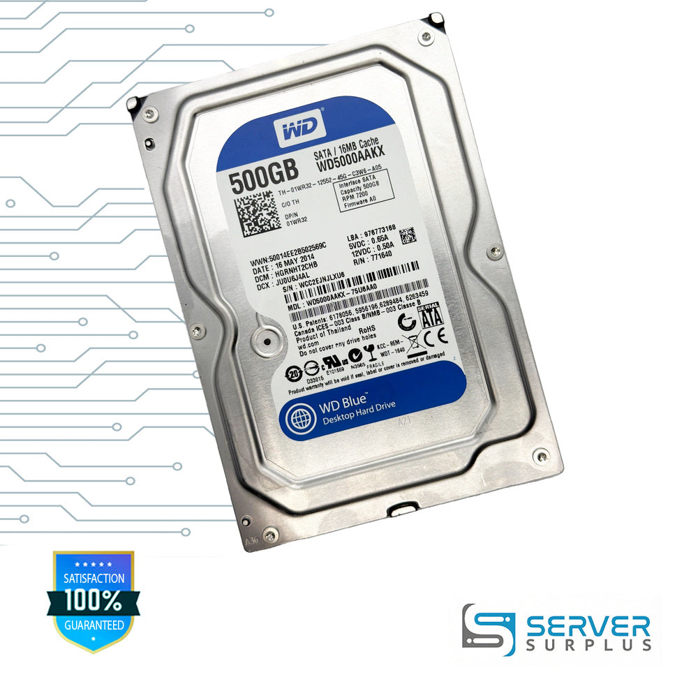 WD WD5000AAKX 500GB SATA 7200 RPM 3.5 in Enterprise HDD