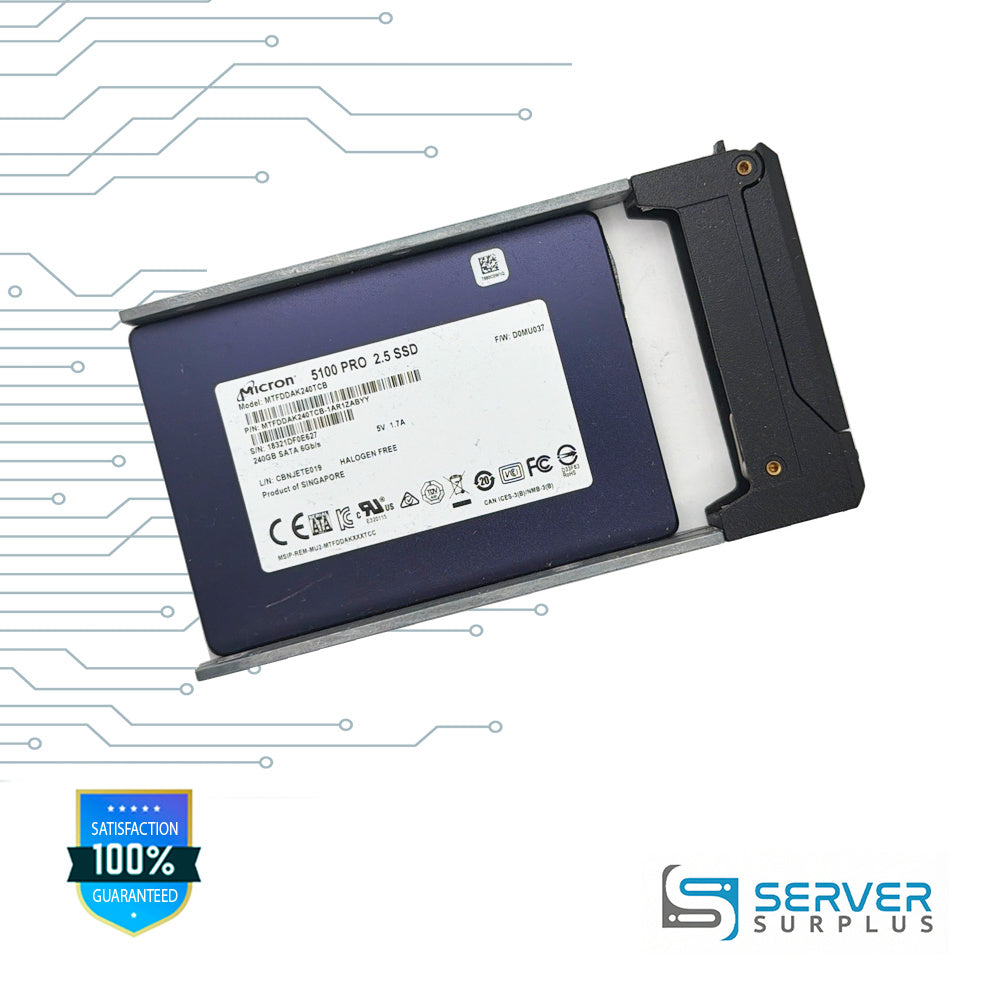 Micron 5100 PRO 240GB SATA 6Gb/s 2.5 in Enterprise SSD | MTFDDAK240TCB-1AR1ZABYY