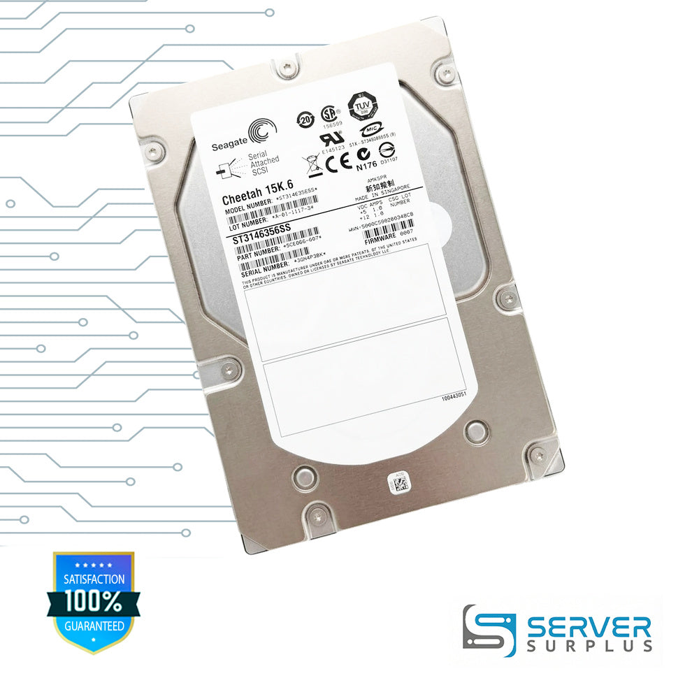 Seagate Cheetah 15K.6 SAS 3.5 in Enterprise HDD | ST3146356SS