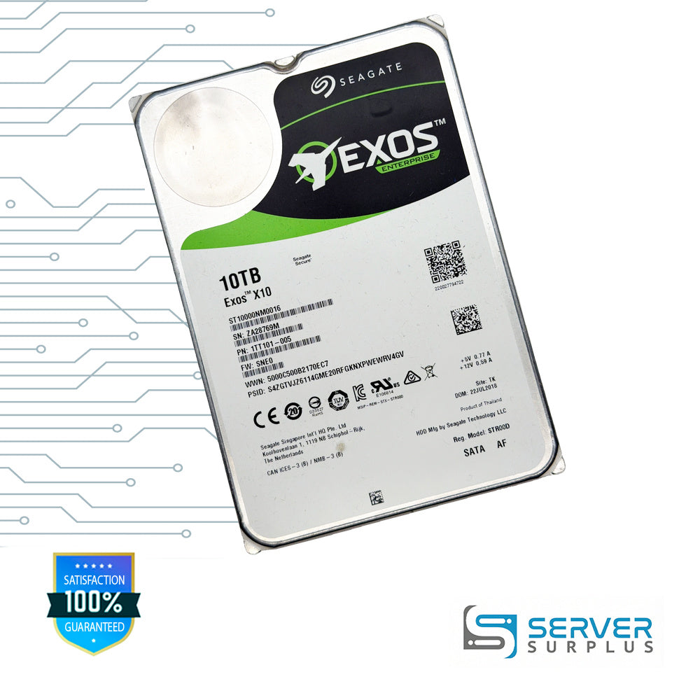 Seagate Exos X10 10TB SATA 3.5 in Enterprise HDD | ST10000NM0016