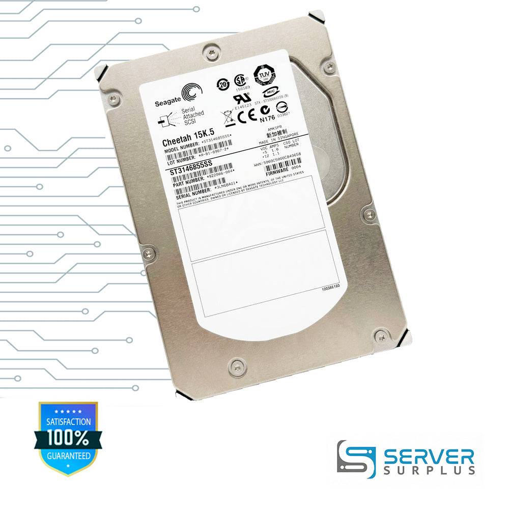 Seagate Cheetah 15K.5 146GB SAS 3.5 in Enterprise HDD | ST3146855SS