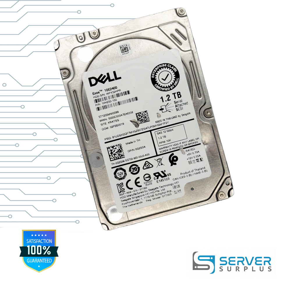 Seagate Exos 10E2400 1.2TB SAS 12Gb/s 12Gb/s 2.5 in Enterprise HDD | ST1200MM0099