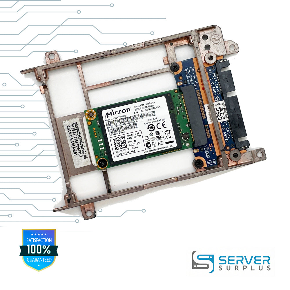 Dell M510 256GB SATA 6Gb/s mSATA Enterprise SSD | 0KONTT | MTFDDAT256MAZ-1AE1ZABDA