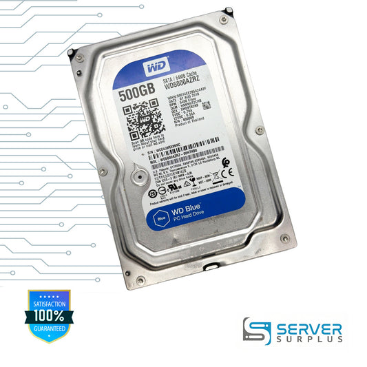 WD Blue 500GB SATA 5400 RPM 3.5 in Enterprise HDD | WD5000AZRZ