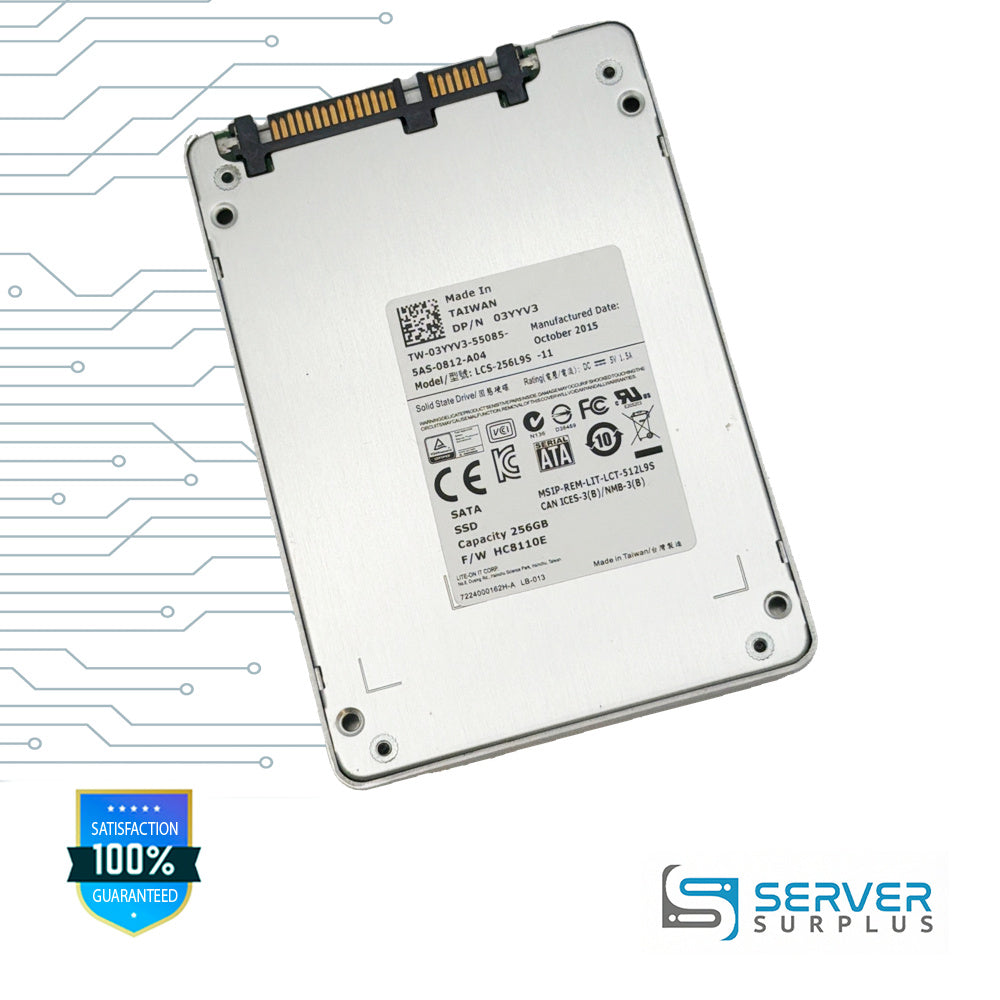 Dell LCS-256L9S 256GB SATA 2.5 in Enterprise SSD | 03YYV3 | LCS-256L9S-11 | 3YYV3