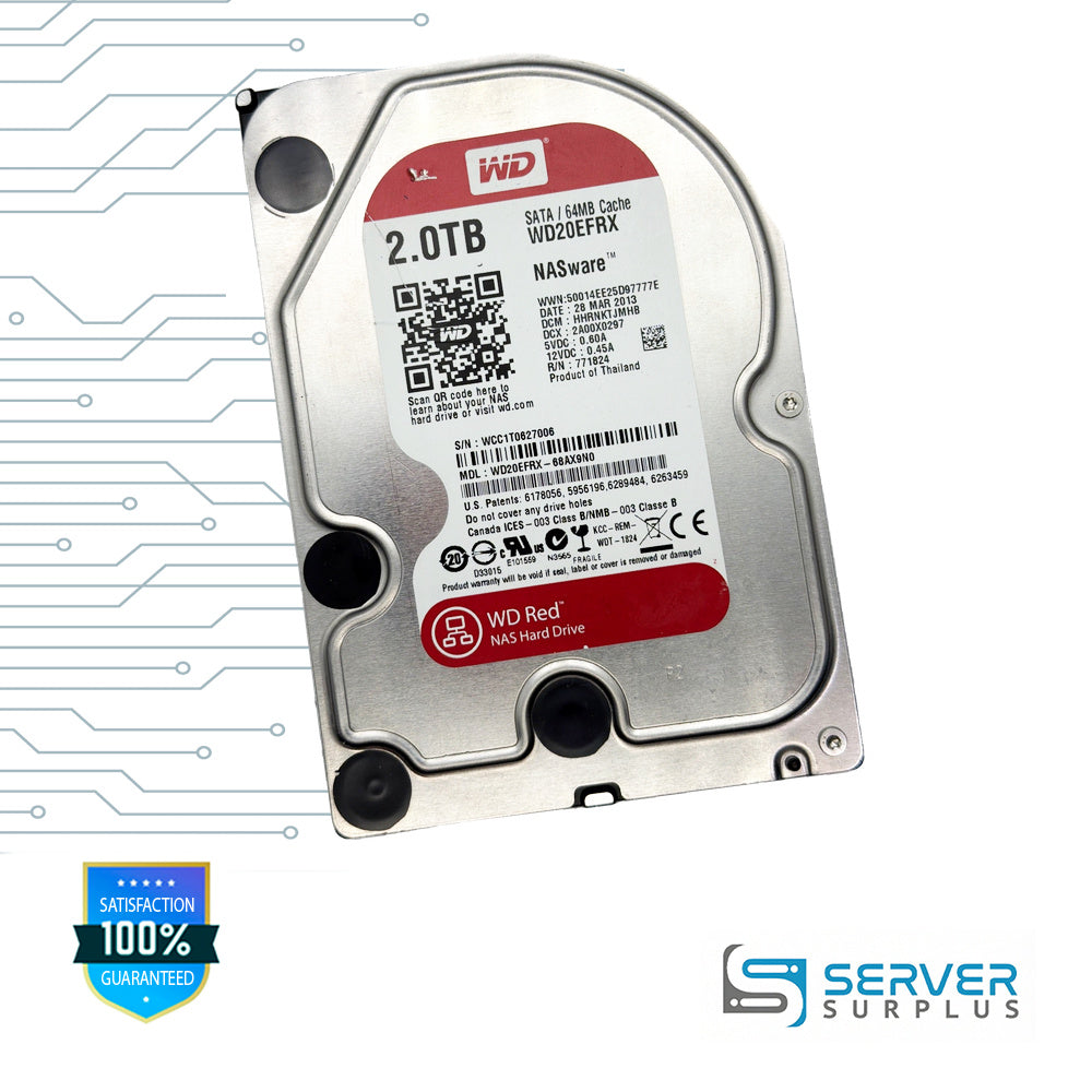 WD Red 2TB SATA 3.5 in Enterprise HDD | WD20EFRX