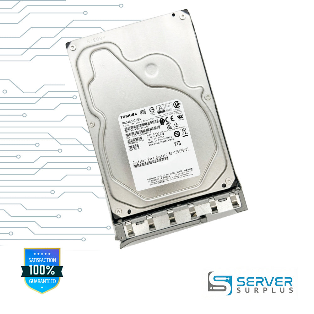 Toshiba MG04SCA20EN 2TB SAS 6Gb/s 12Gb/s 3.5 in Enterprise HDD | HDEPF04JAA51