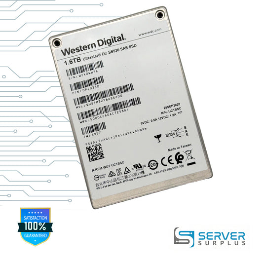 WD Ultrastar DC SS530 1.6TB SAS 12Gb/s 2.5 in Enterprise SSD | 0P40350 | WUSTM3216ASS200
