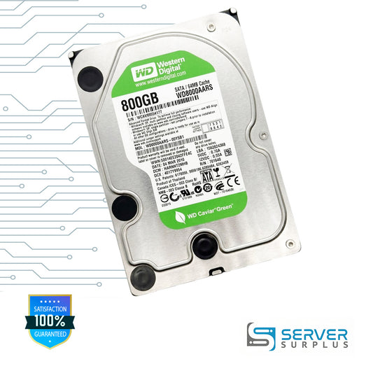 WD Caviar Green 800GB SATA 3.5 in Enterprise HDD | WD8000AARS