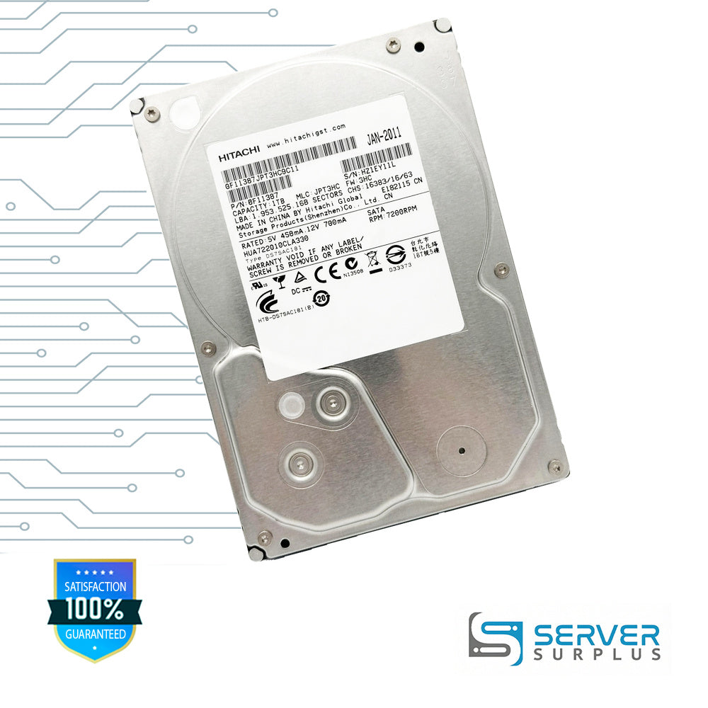 Hitachi HUA722010CLA330 1TB SATA 7200 RPM 3.5 in Enterprise HDD | 0F11387