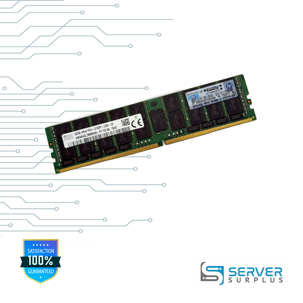 HP 32GB 2133MHz DIMM Server Memory | 752372-081 | HMA84GL7MMR4N-TF | 774174-001